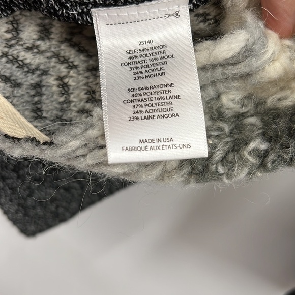 Anthro Dolan sweater cozy gray size large - Picture 4 of 9